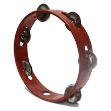 8 Inch Tambourine - Red