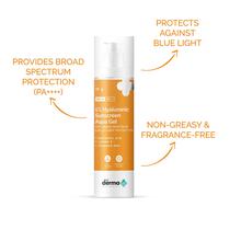 The Derma Co 1% Hyaluronic Sunscreen Aqua Ultra Light Gel with SPF 50 PA+++, 50g