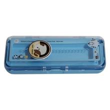 Blue 'Happy Day' Designed Pencil Box For Kids