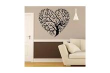 Black Creative Heart Shaped Tree Branches Home Decals Wall Stickers