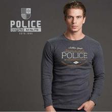 Police FT8 Bodysize Round Neck Full Sleeve T-Shirt  - Grey