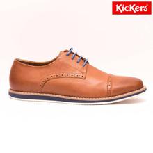 Kickers Brown Leather Lace Up Formal Shoes For Men - (ZL-110)