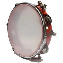 8 Inch Tambourine With Nylon Skin - Red