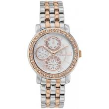 Titan Silver/White Dial Chronograph Watch For Women- 9743KM01