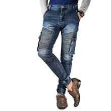 Virjeans Denim (Jeans) Multi pocket Box Joggers (VJC 700) Dark Blue