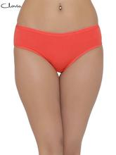 Clovia Orange Solid Mid Waist Hipster Panty For Women