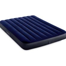 Intex Blue Flocking Single Air Mattress With Air Pump