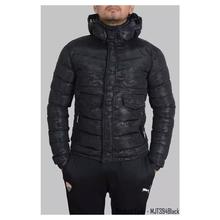 Hi-Fashion Silicon Hooded Jacket For Men-Black