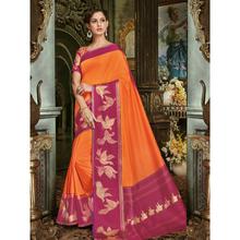 Stylee Lifestyle Blue Art Silk Jacquard Saree (1704)