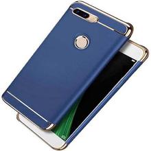 Three Piece Design Case For Oppo F9 - Blue/Gold