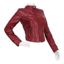 Faux Leather Biker Jacket For Women