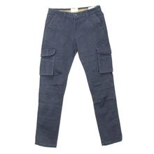 Navy Cotton Cargo Pant For Men