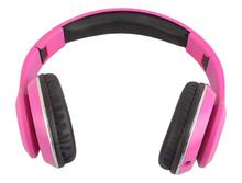 STN-16 Wireless Pro Hi-stereo On Ear Headphones with FM, Memory Card support, AUX(Pink)