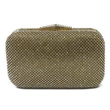 Golden Stone Studded Party Clutch For Women