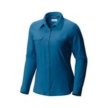 Columbia Jewel Blue Silver Ridge Lite Long Sleeve Shirt For Women- 1714371