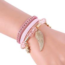 FashionieStore bracelet Fashion Women Lots Style Bracelet Rhinestone Bangle Charm Cuff Jewelry Hot Pink