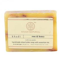 Khadi Naturals Rose & Honey with Rose Petals Soap (100gm)