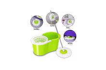 360 Degree Stainless Steel Basket With 2 Micro Fiber Mop Clothes