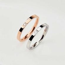 PLUSH Single Solitaire Rosegold and Platinum Couple ring
