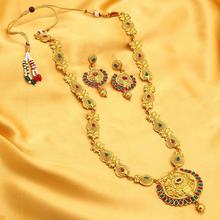 Sukkhi Glimmery Gold Plated Necklace Set for Women