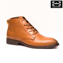 Caliber Shoes Tan Brown Lace Up Lifestyle Boots For Men - ( 233 C )