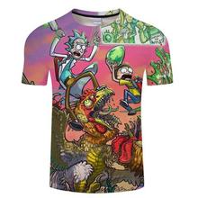 Rick and Morty t shirt Galaxy tshirt Men t-shirt 3D Tops&Tees Funny