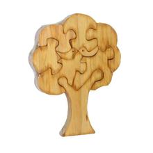 Brown Wooden Botanique Tree Jigsaw Puzzle For Kids