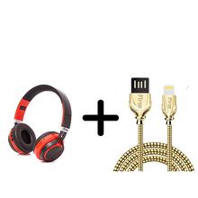Buy Ptron Kicks Bluethoot Bass Headphones & Get Ptron Falcon Pro 2.1A Metal Data Cable (IOS Or ANDROID) For Free