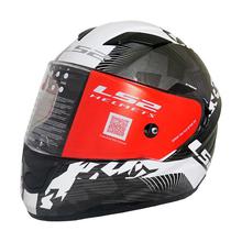 LS2 Stream Hype Full Helmet [Black/ White/ Titanium]