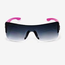 Rectangular Shaped Black Lens Sunglasses For Kids - Pink