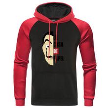 La Casa De Papel Hoodies Costume Face Sweatshirt Men's