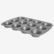 Baker's Secret 12cup Muffin Pan Cupcake Pan - Carbon Steel Pan for Muffin and Cupcake Nonstick Coating Easy Release Dishwasher Safe DIY Baking Supplies - Essentials Collection