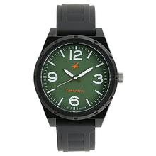 Fastrack  Green Dial Analog Watch For Men - (Black)-38040PP03