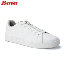 BATA Men's White Lace Up Sneakers 8511398