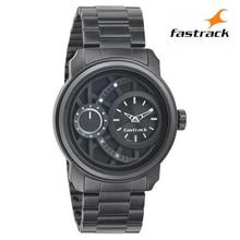 3147KM01 Black Dial Stainless Steel Strap Watch For Men