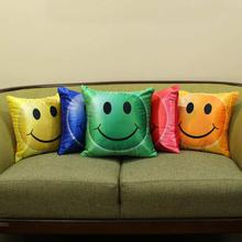 Pack of 5 Emoji Printed Velvet Cushion Cover