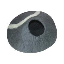 Grey Round Felt Cat Home