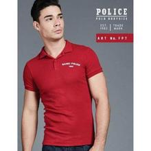 Police FP7 Body Size Polo T-Shirt- Red