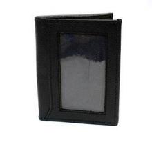 Black Matte Wallet & Blue-Book Holder For Men