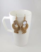 Gold Toned Dangle Earrings