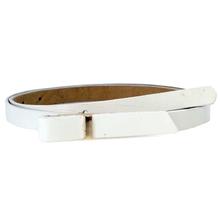 Shoe.A.Holics White Synthetic Casual Belt For Women- S3003