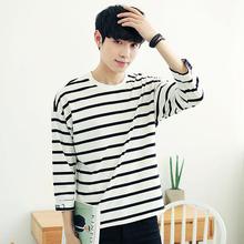 Men's striped t-shirt _ summer men's striped t-shirt men's