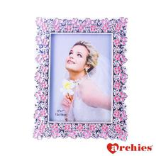 ARCHIES Pink Flowery Photo Frame