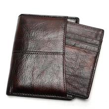 Promo Wallet Vintage Genuine Leather Men's Short Wallet