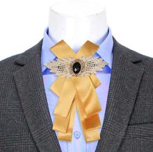 Golden Fancy Bow Tie For Men