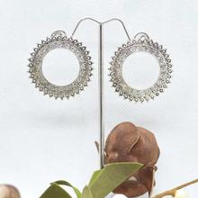 Round Vintage Style Stud Earrings for Women