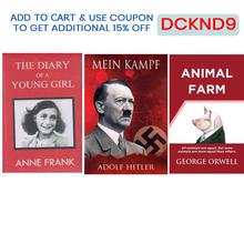 Pack Of 3 Book Set (Mein Kampf, The Dairy Of Young Girl, Animal Farm By George Orwell)