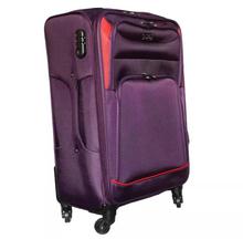 Light-weight 24 inch Oxford Rolling Luggage Suitcase Wheels Stripe Carry On TSA Travel Bags