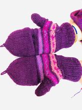 Hand Knitted Woolen Gloves With Fleece