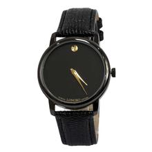 LONGBO Round Black Dial Analog Watch - Unisex